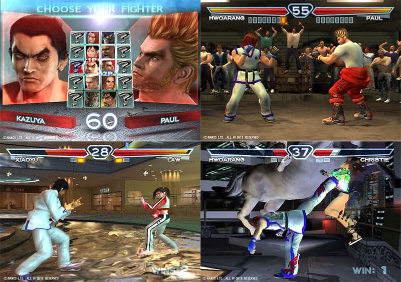 تصاویر از مراحل بازی تکن 4 PS2