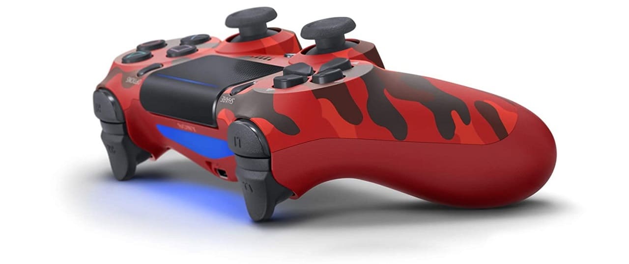  Fake PS4 Controller Red Camouflage
