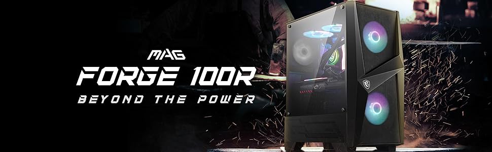 قاب کیس گیمینگ ام اس آی مدل MAG FORGE 100R