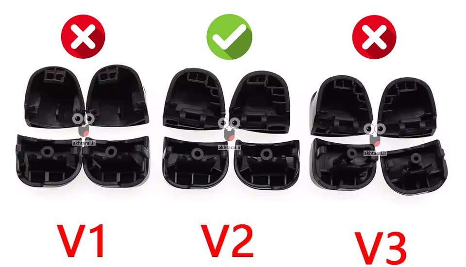 تفاوت دکمه های L1 L2 R1 R2 دسته پلی استیشن 5 ورژن 2 با ورژن های دیگر