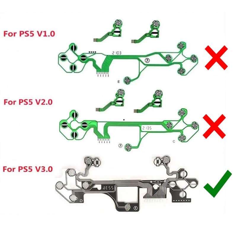 تفاوت لیات دسته ps5 ورژن 3 با دیگر ورژن ها