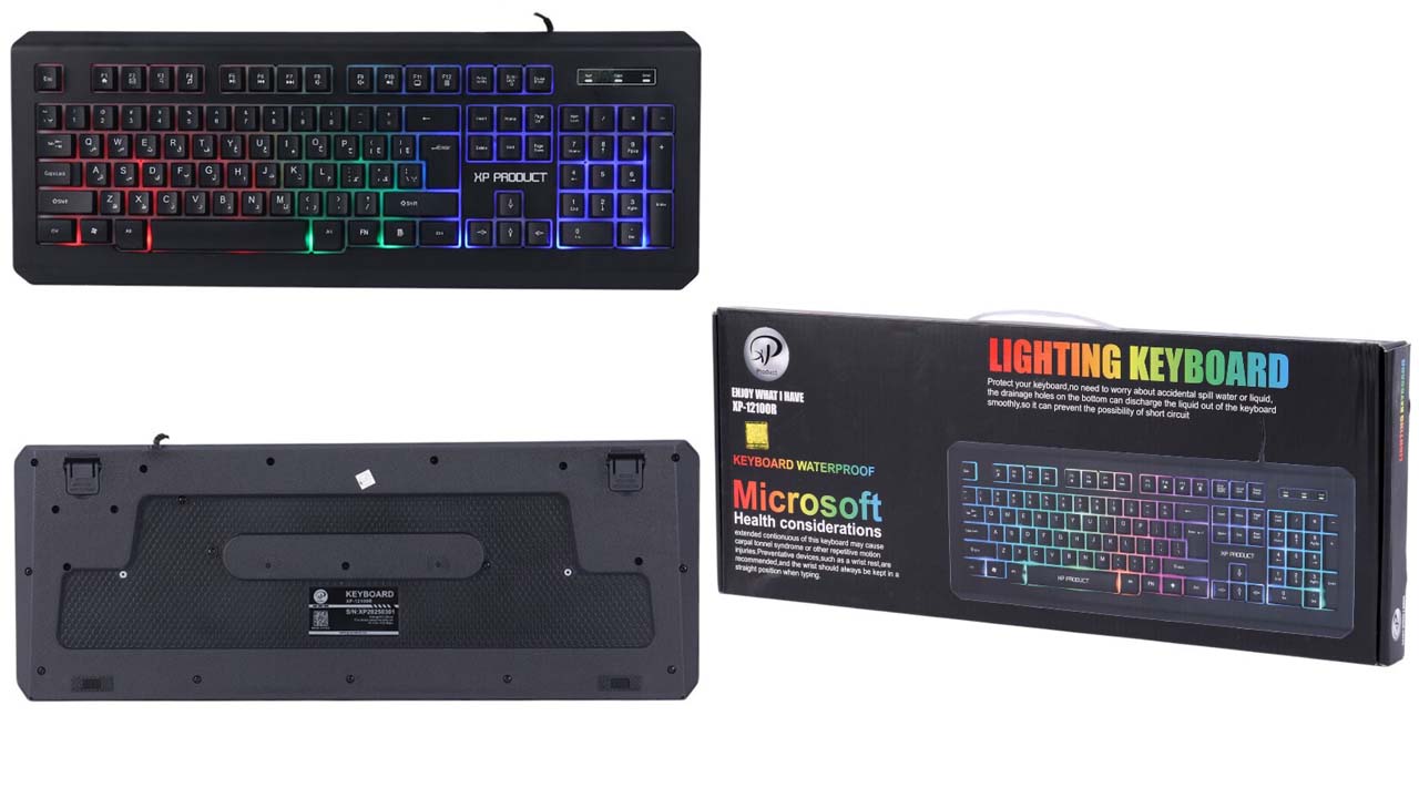 کیبورد گیمینگ XP-Product مدل XP-12100R سیم دار