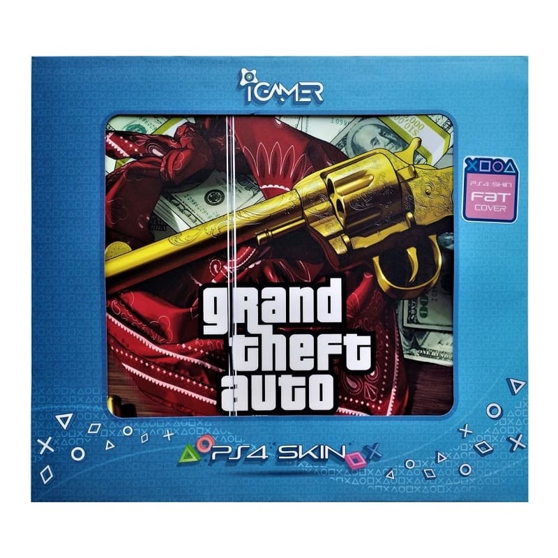 کاور اسکین طرح بازی جی تی ای برای ps4 فت