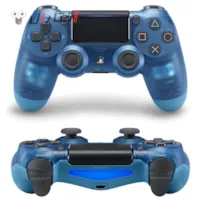 دسته فیک پلی استیشن 4 مدل کریستالی blue دسته فیک پلی استیشن 4 مدل کریستالی blue