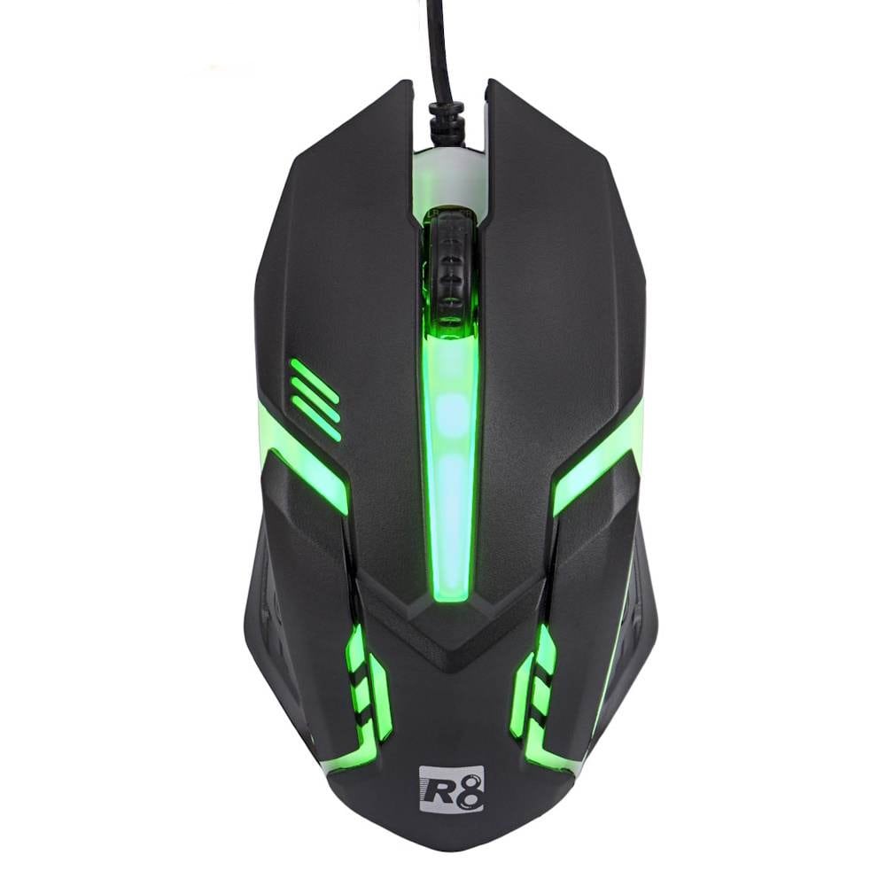 موس گیمینگ سیمی R8 مدل 1602 LED (چراغ دار)