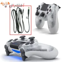 دسته پلی استیشن 4 شیشه ای سفید دسته پلی استیشن 4 شیشه ای سفید