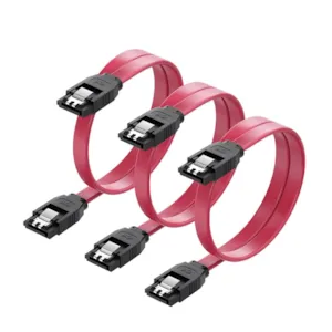 کابل ساتا 3 SATA برای هارد SSD و HDD بسته 3 عددی کابل ساتا 3 SATA برای هارد SSD و HDD بسته 3 عددی