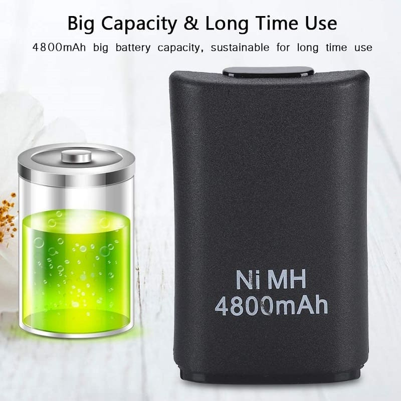 باطری قابل شارژ و کابل شارژر دسته ایکس باکس 360