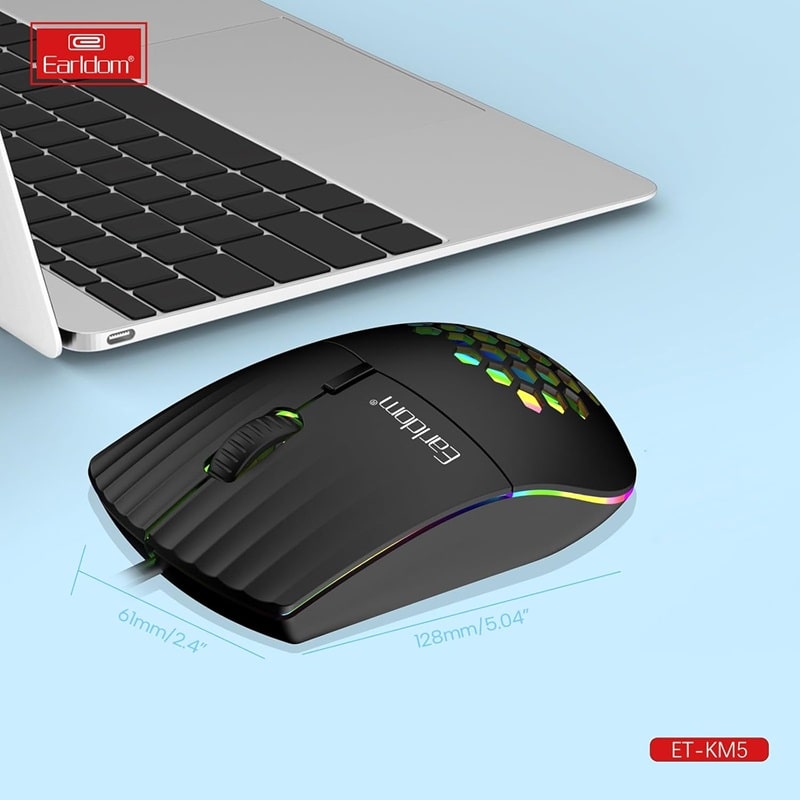 ماوس گیمینگ تایپ سی Earldom مدل KM5
