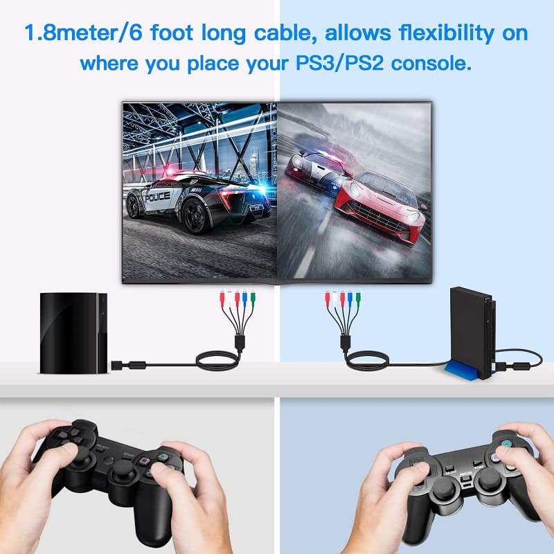 سیم افزایش کیفیت تصویر ps2 و ps3