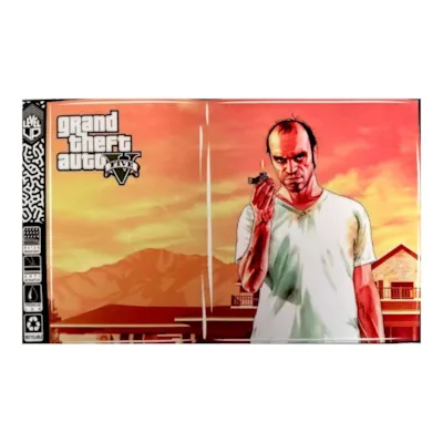 برچسب کنسول PS2 Slim طرح GTA V برچسب کنسول PS2 Slim طرح GTA V