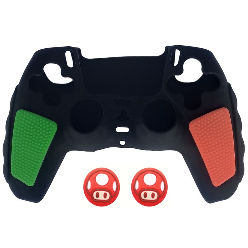 روکش دسته PS5 مدل Anti Slip به همراه 2 عدد روکش آنالوگ قارچ خور