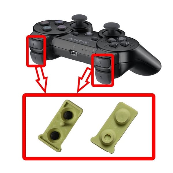 لاستیک ذغالی دسته PS3