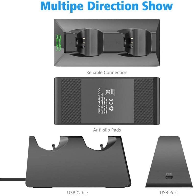 استند شارژر دسته پی اس 4 برند دابی مدل ال ای دی دار