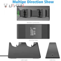 استند شارژر دسته پی اس 4 برند دابی مدل ال ای دی دار استند شارژر دسته پی اس 4 برند دابی مدل ال ای دی دار