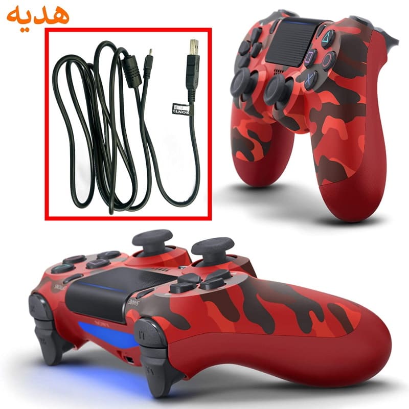 دسته پلی استیشن 4 Red Camouflage