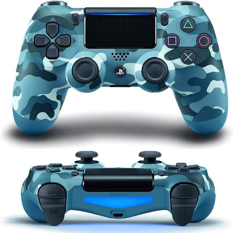 دسته فیک پلی استیشن 4 مدل Blue Camouflage