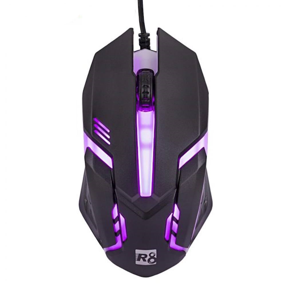 موس گیمینگ سیمی R8 مدل 1602 LED (چراغ دار)