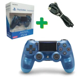 دسته آبی شیشه ای کنسول PS4 (های کپی) دسته آبی شیشه ای کنسول PS4 (های کپی)