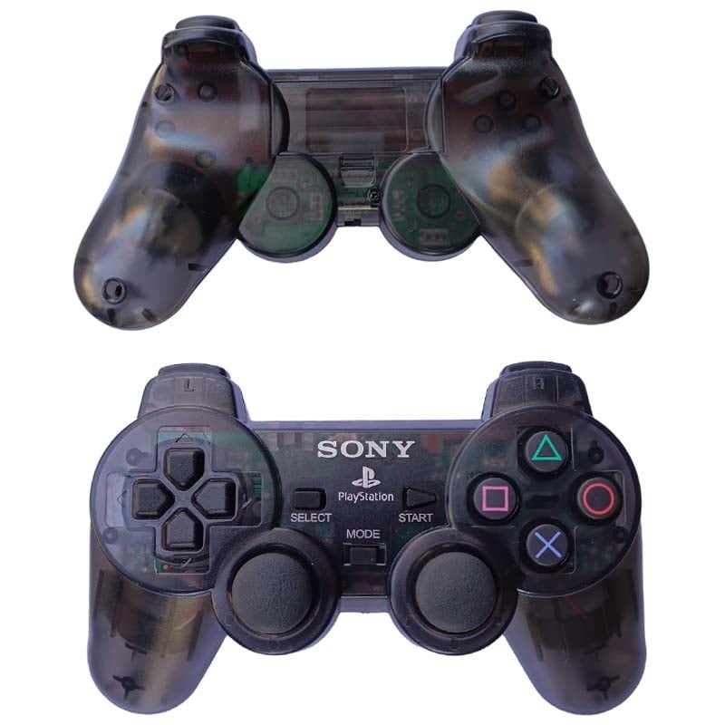 دسته پلی استیشن 2 و پلی استیشن 1 بی سیم برند SONY مدل شیشه ای