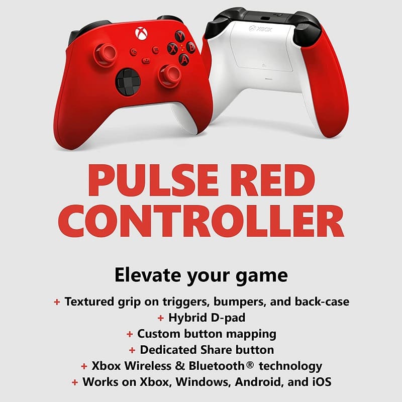 دسته وایرلس ایکس باکس Pulse Red