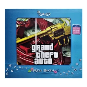 برچسب PS4 فت طرح جی تی ای کلت هفت تیر