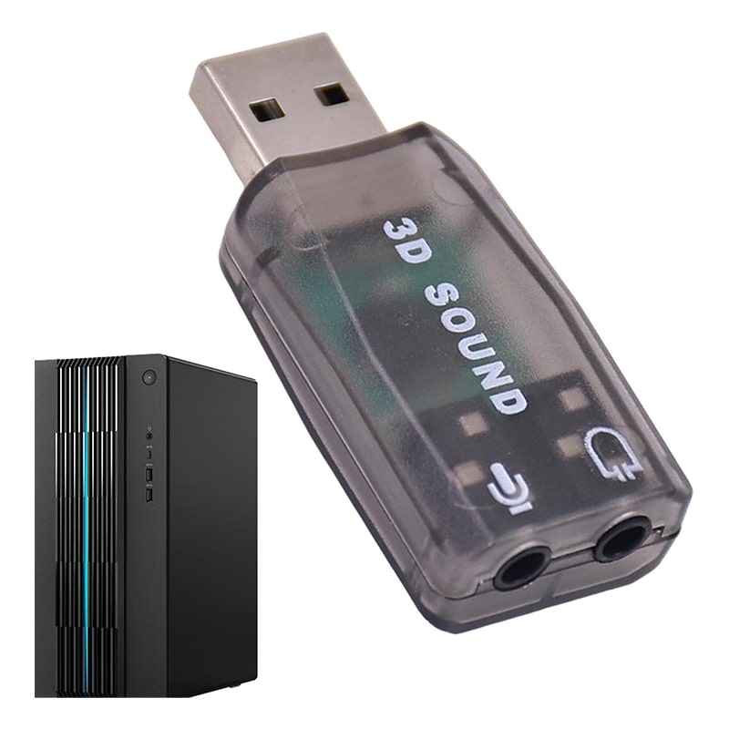 کارت صدا اکسترنال 5.1 کاناله مدل 3D Sound