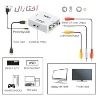 تبدیل HDMI به AV مدل MINI HDV-1809 تبدیل HDMI به AV مدل MINI HDV-1809