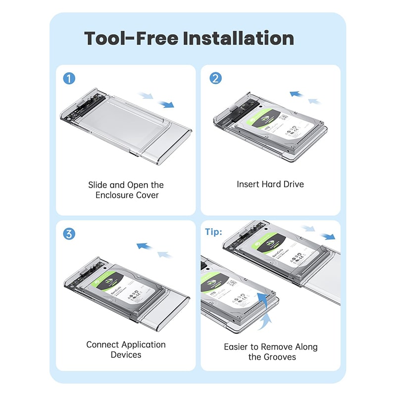 نحوه استفاده از  تبدیل هارد اینترنال به اکسترنال مدل 2139U3