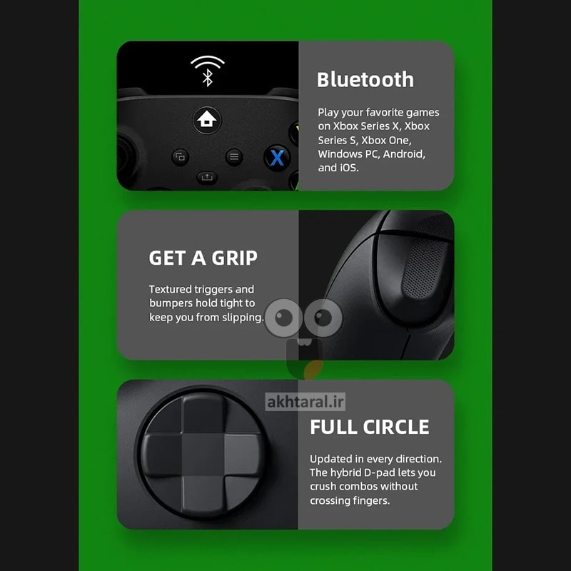 دسته فیک ایکس باکس سری اس و ایکس رنگ مشکی (چند کاره)