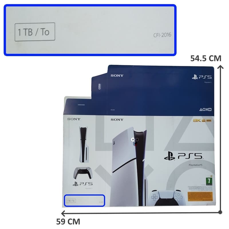 رویه کارتن خالی پی اس فایو Slim یک ترابایت