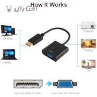 کابل تبدیل دیسپلی به وی جی ای مدل دیتالایف کابل تبدیل دیسپلی به وی جی ای مدل دیتالایف