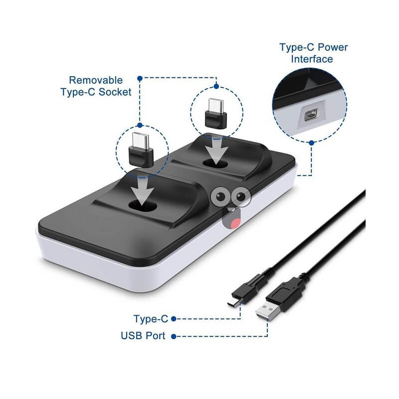 پایه شارژر دوگانه دسته PS5 دابی مدل TP5-0505