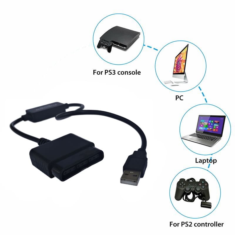 تبدیل دسته پلی استیشن 2 به یو اس بی