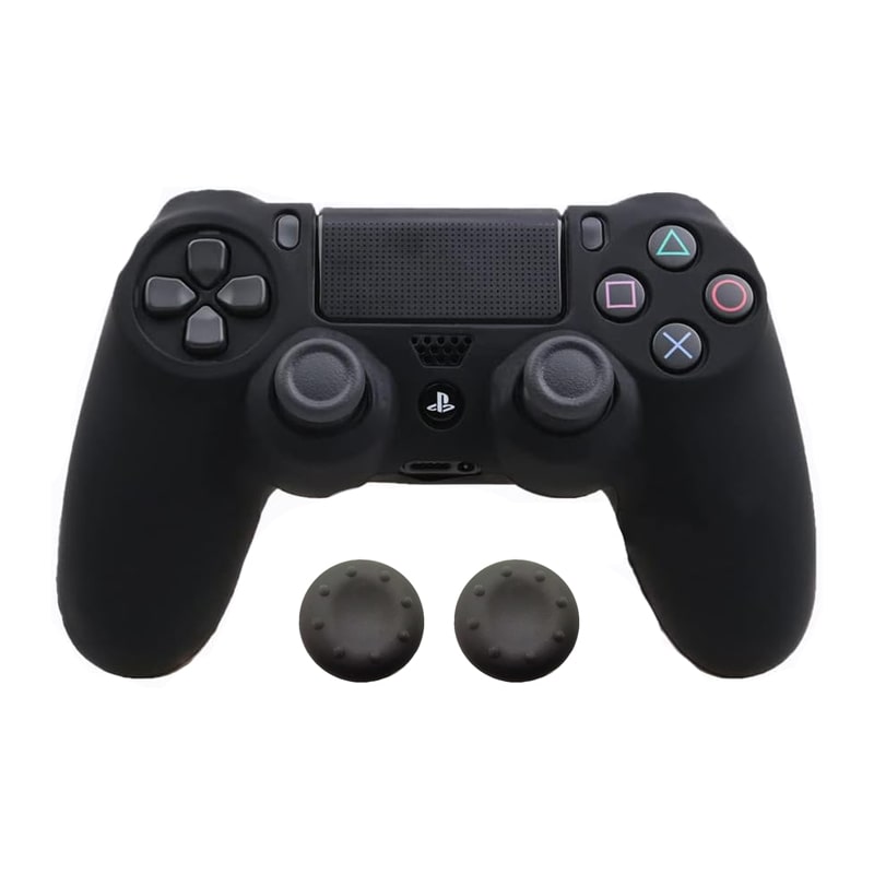 روکش دسته PS4 ساده به همراه 2 عدد روکش آنالوگ