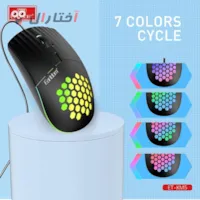 ماوس با نورپردازی RGB تایپ سی ارلدام مدل KM5 ماوس با نورپردازی RGB تایپ سی ارلدام مدل KM5