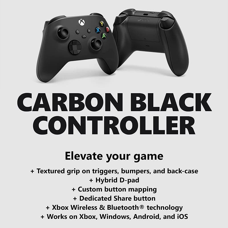 دسته وایرلس ایکس باکس Carbon Black