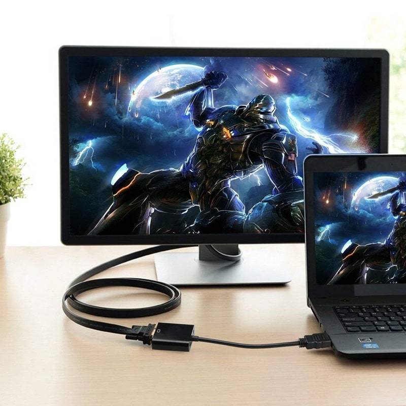 تبدیل HDMI به VGA با قابلیت خروجی صدا