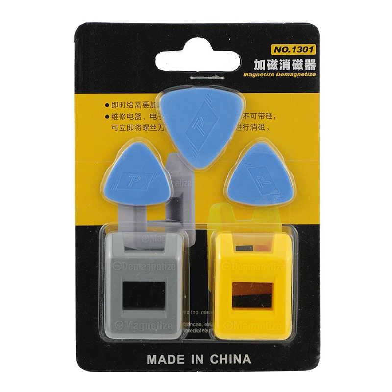 ست مغناطیس کننده ابزار و قاب بازکن مدل 1301 مجموعه 5 عددی