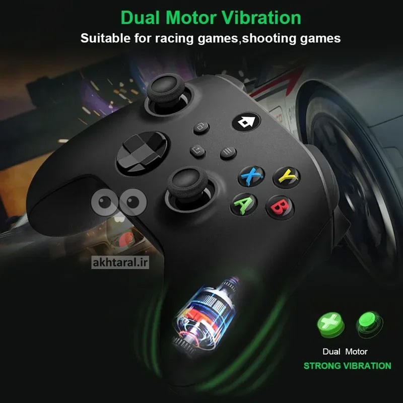 دسته فیک ایکس باکس سری اس و ایکس رنگ مشکی (چند کاره)