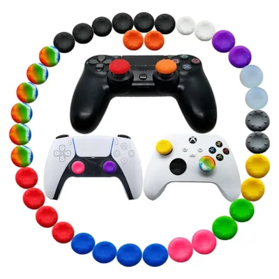روکش آنالوگ دسته PS5 PS4 Xbox Series SX مدل رنگی بسته 2 عددی