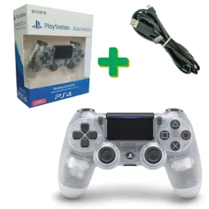 دسته سفید کریستالی کنسول PS4 (های کپی)