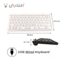 مینی کیبورد سیمی میکاسو مدل KB-003U مینی کیبورد سیمی میکاسو مدل KB-003U