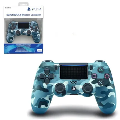 دسته PS4 آبی ارتشی مدل Blue Camouflage های کپی