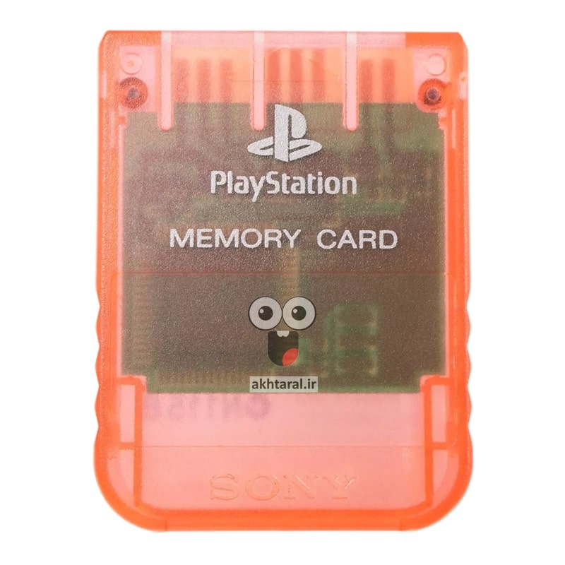 کارت حافظه PS1 اورجینال شیشه ای قرمز