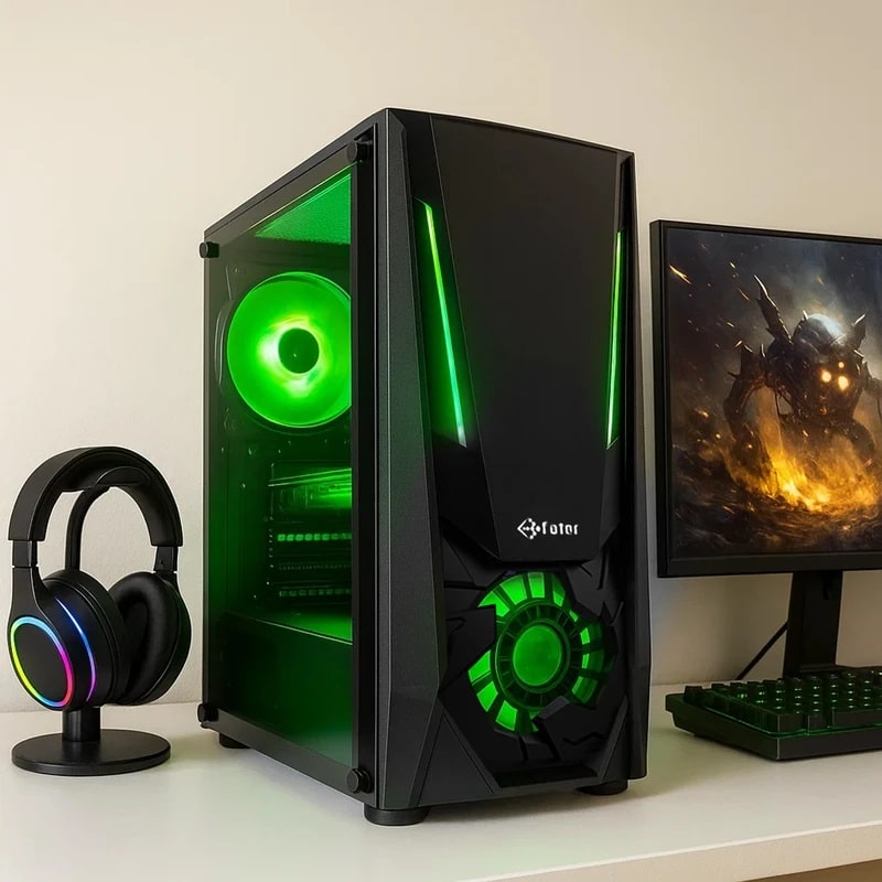 کیس کامپیوتر فاطر مدل FG-523X نورپردازی RGB