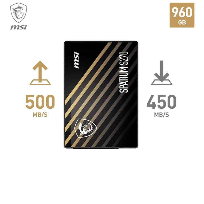 اس اس دی اینترنال MSI SPATIUM S270 ظرفیت 960 گیگابایت